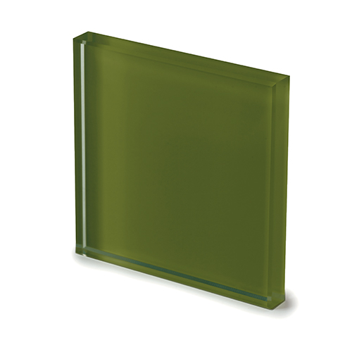 Extralight glass lacquered moss green