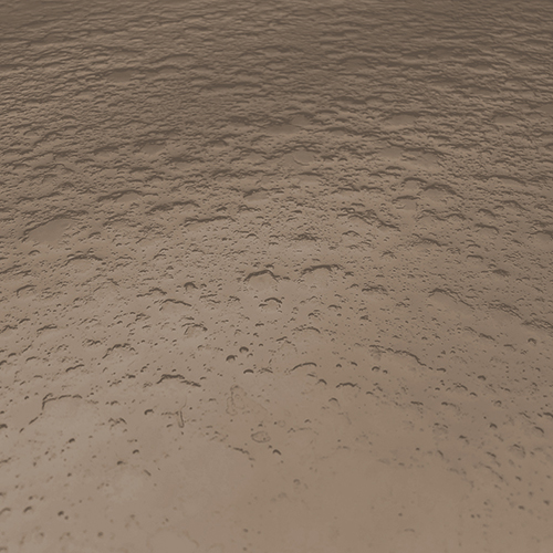 Extralight glossy bronzed materia